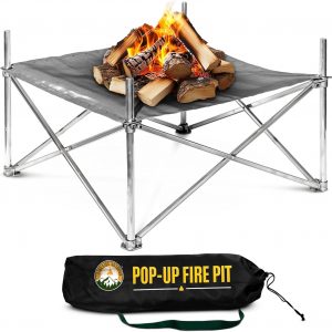 Fireside Outdoor Pop Up Portable Folding Fire Pit