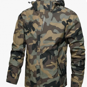 Men's Lightweight Waterproof Hooded Raincoat